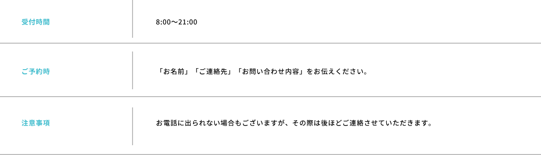 受付時間